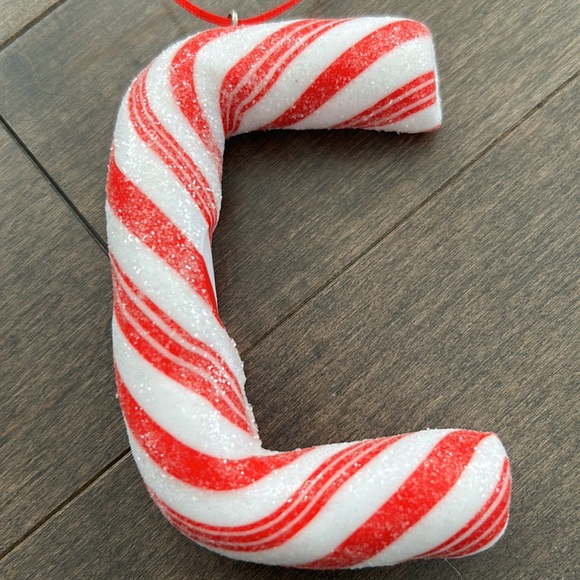 MICHAELS Letter “C” Candy Cane Christmas Holiday Ornament, Sparkle Tree Decor - Picture 4 of 8